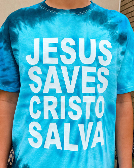 JSCS Tie-Dyed Campaign T-shirt โ Eternity Blue