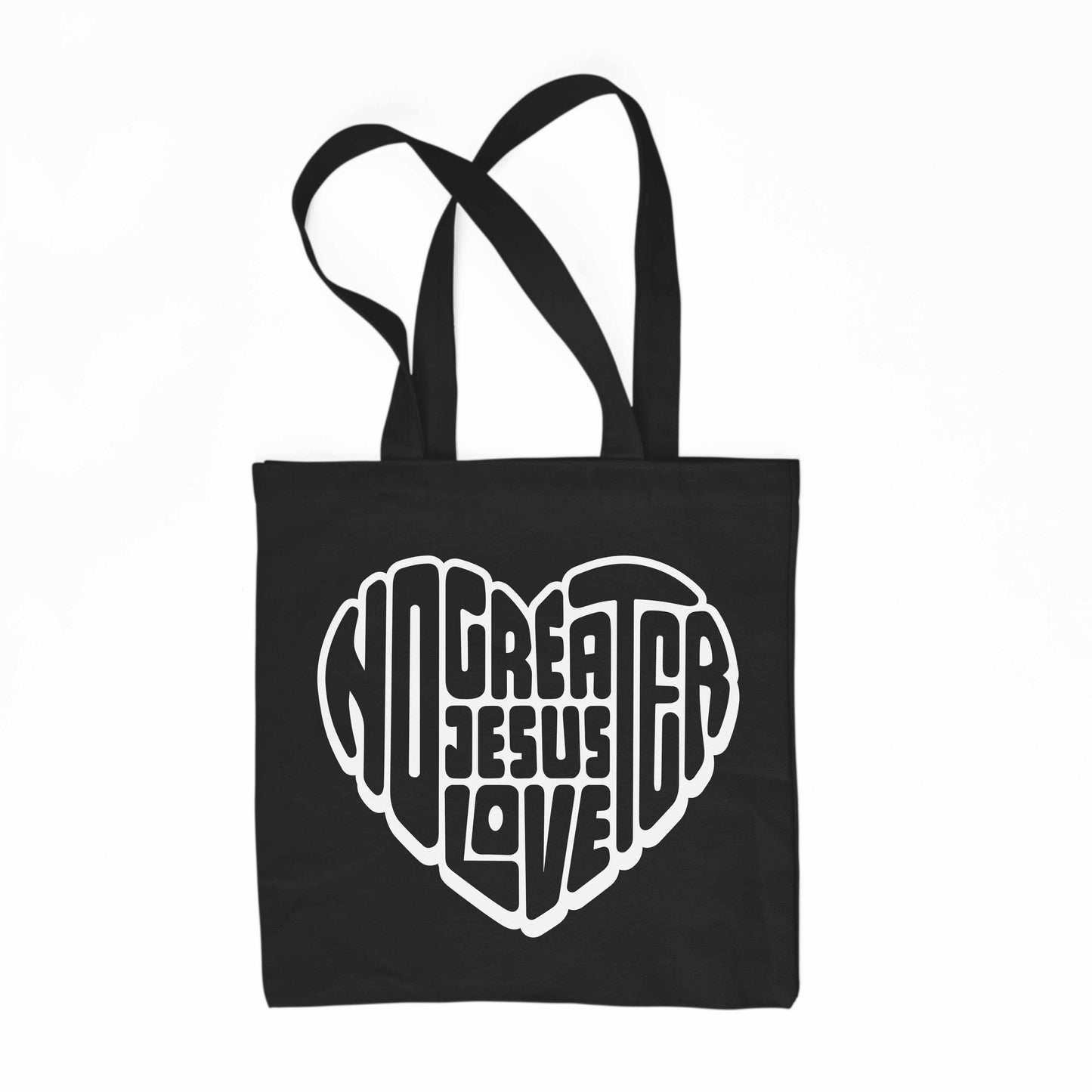 No Greater Love Tote Bag - Black