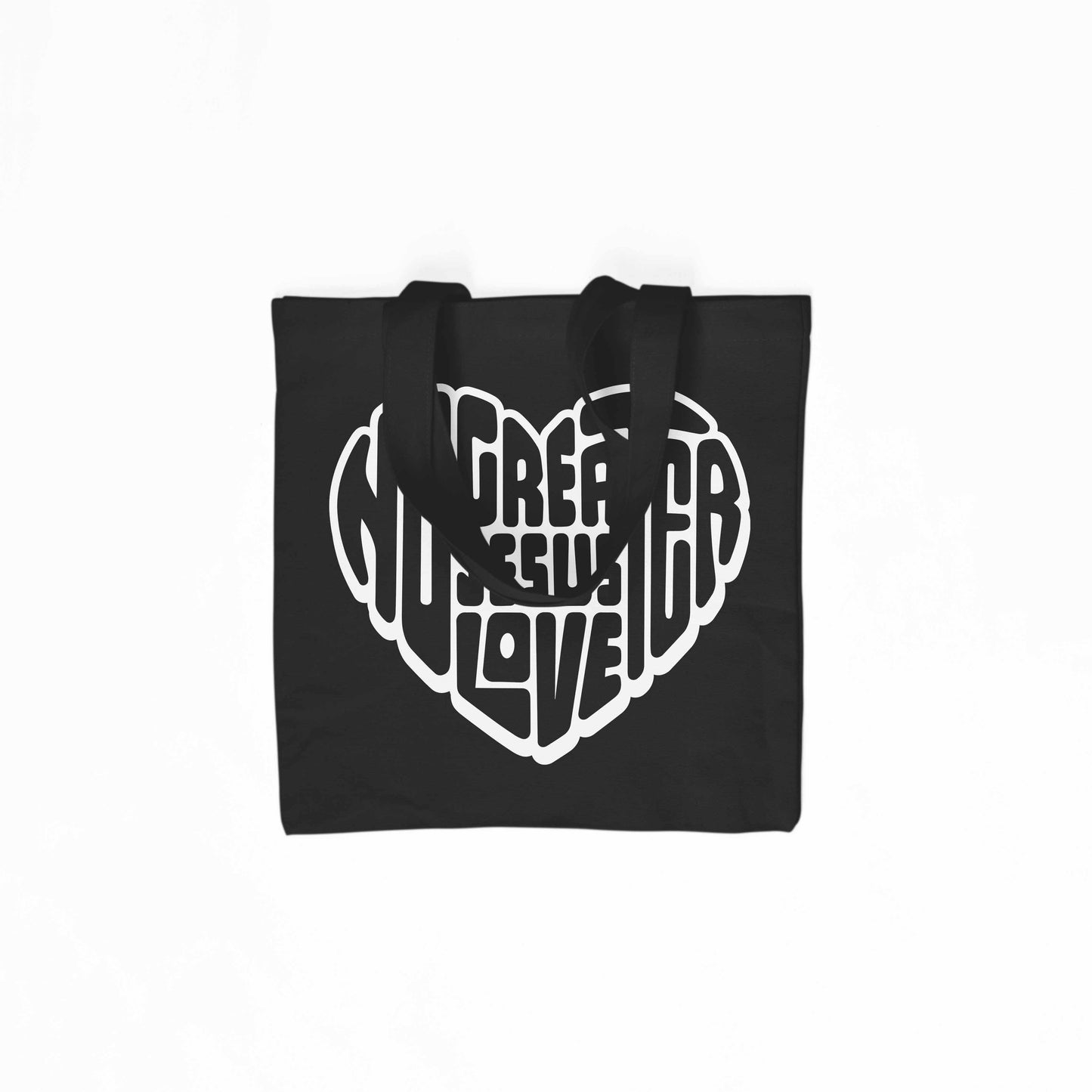 No Greater Love Tote Bag - Black
