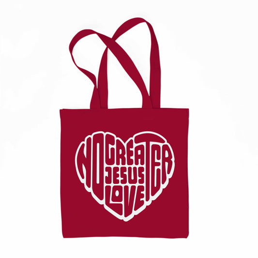 No Greater Love Tote Bag - Red