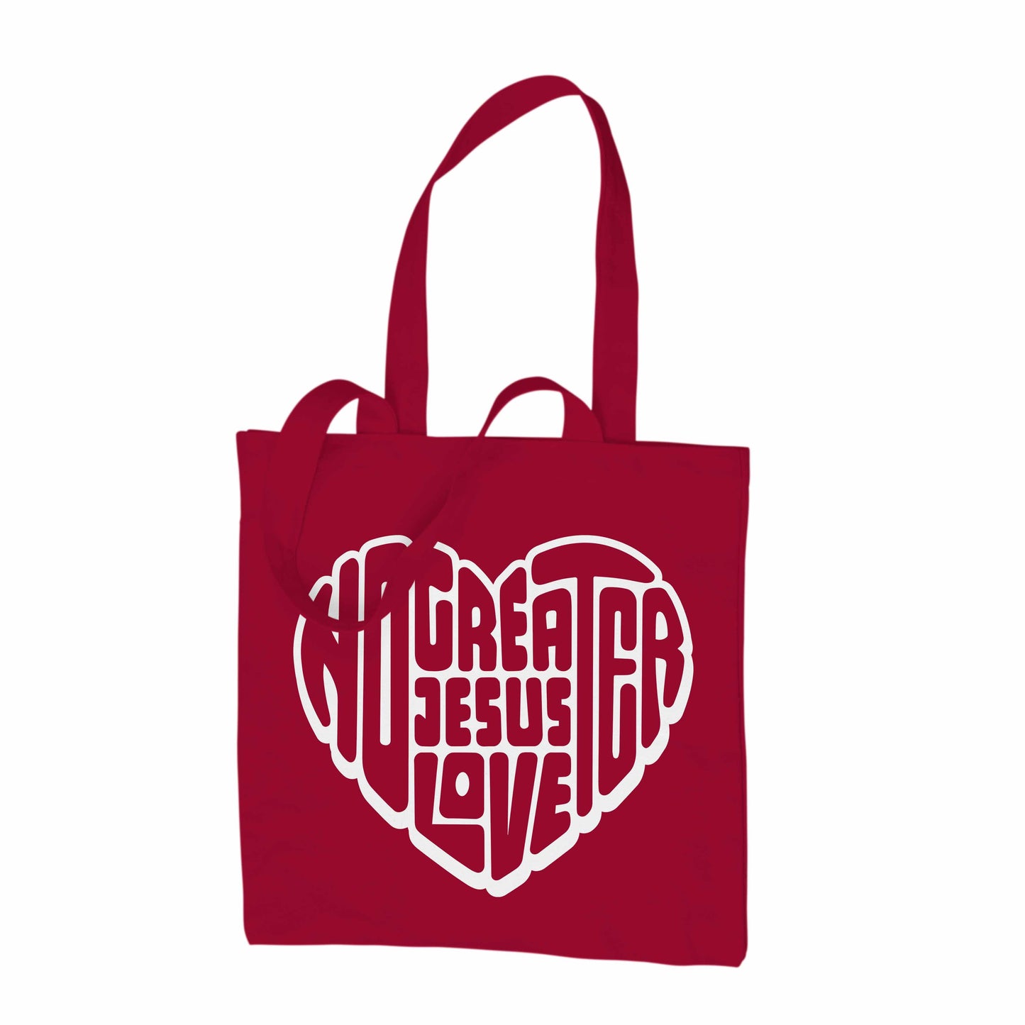 No Greater Love Tote Bag - Red