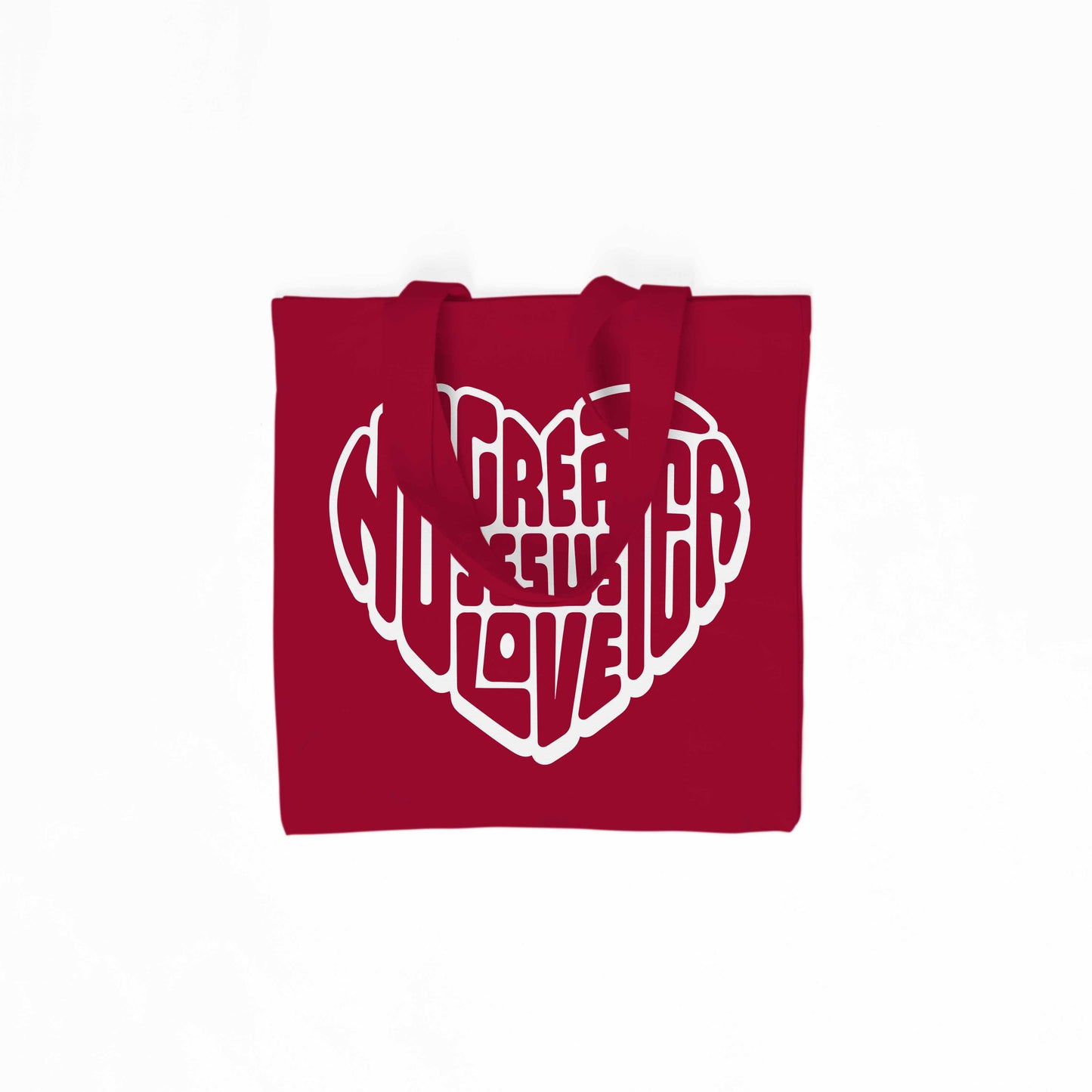 No Greater Love Tote Bag - Red