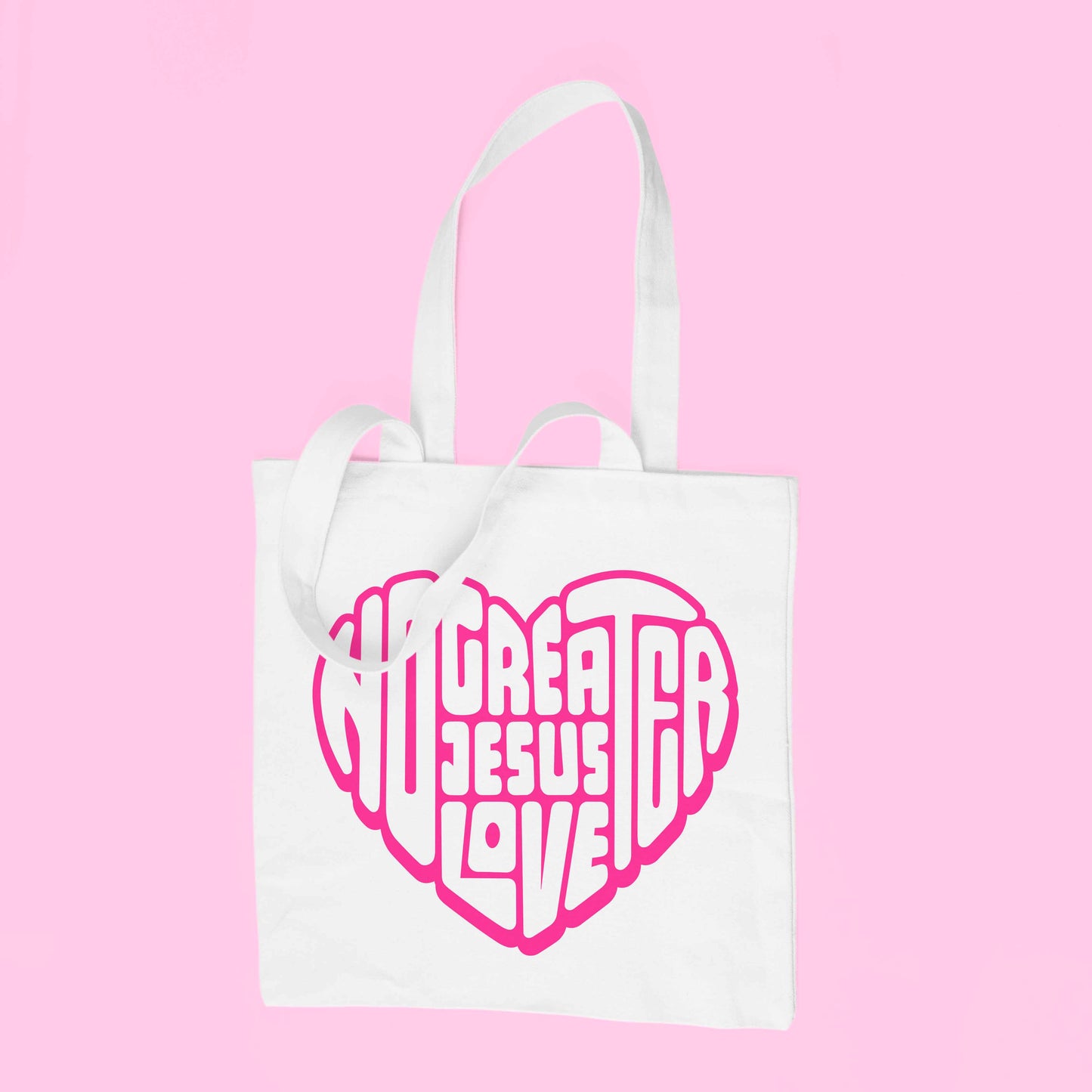 No Greater Love Tote Bag - White