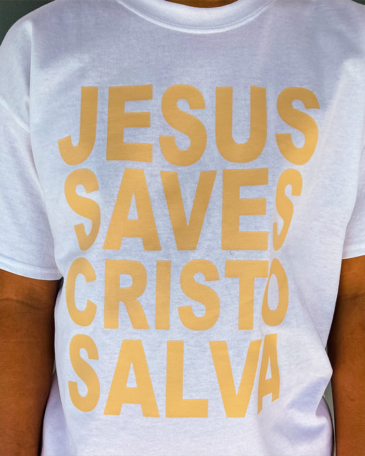 JSCS Campaign T-shirt โ White & Cream