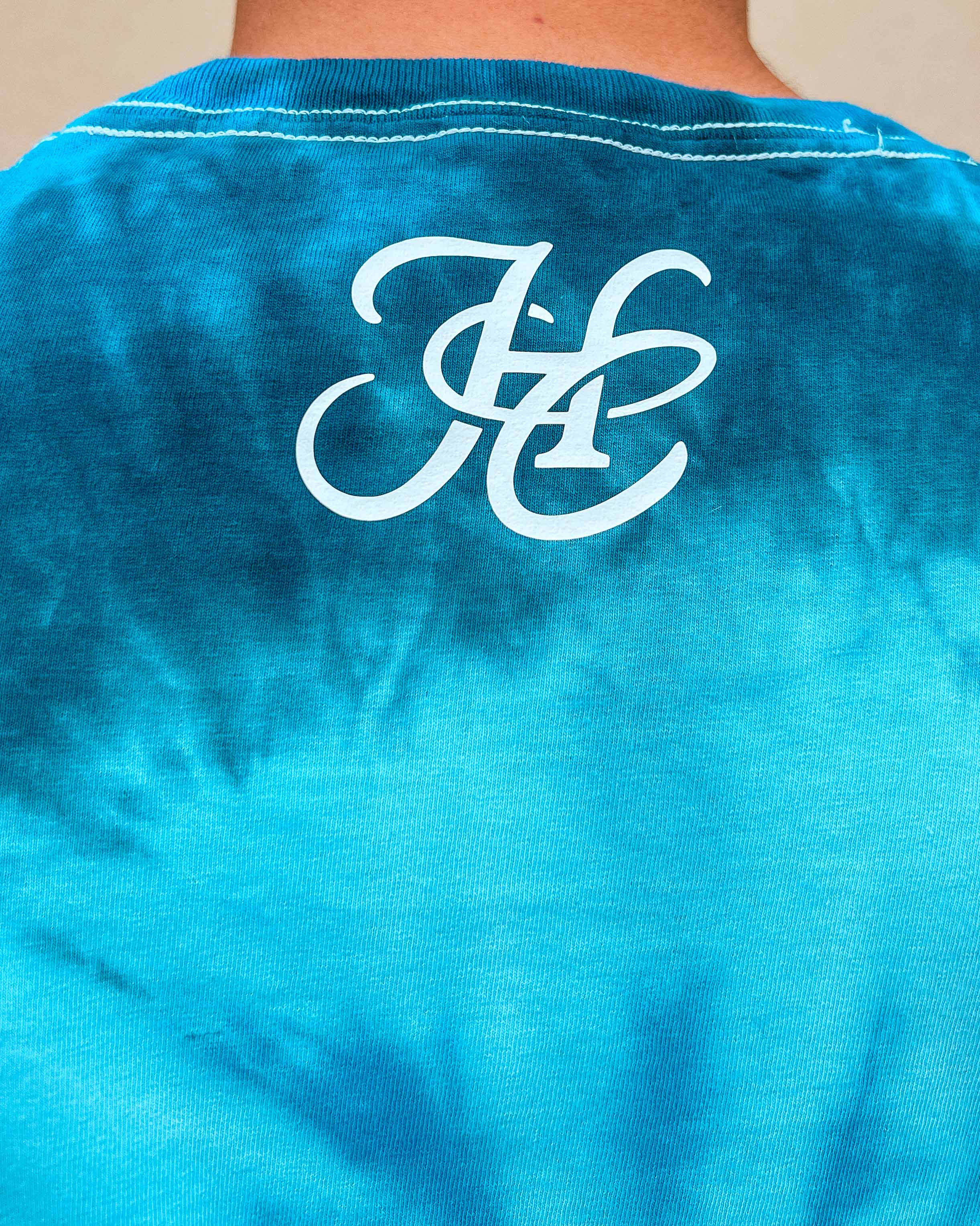 JSCS Tie-Dyed Campaign T-shirt — Eternity Blue – His Creation Supply