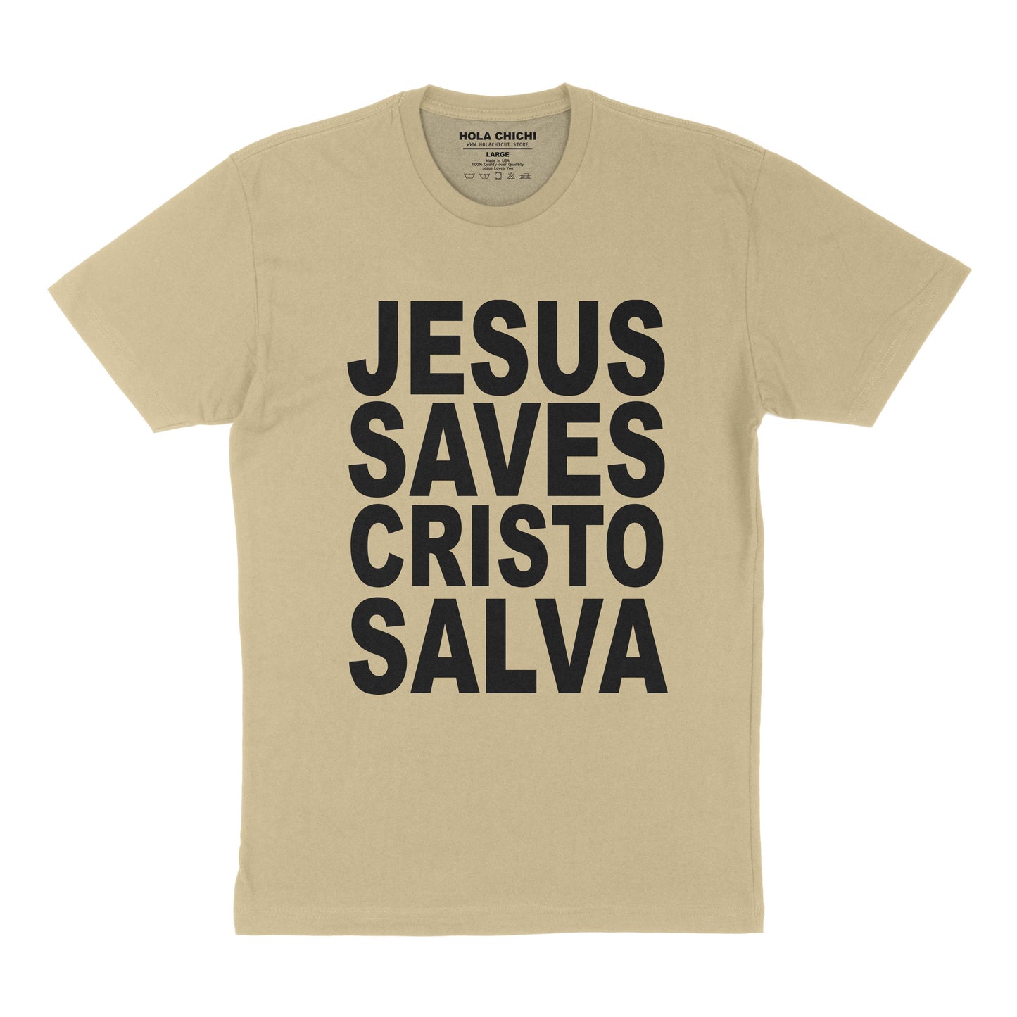 JSCS Campaign T-shirt — Sand & Black