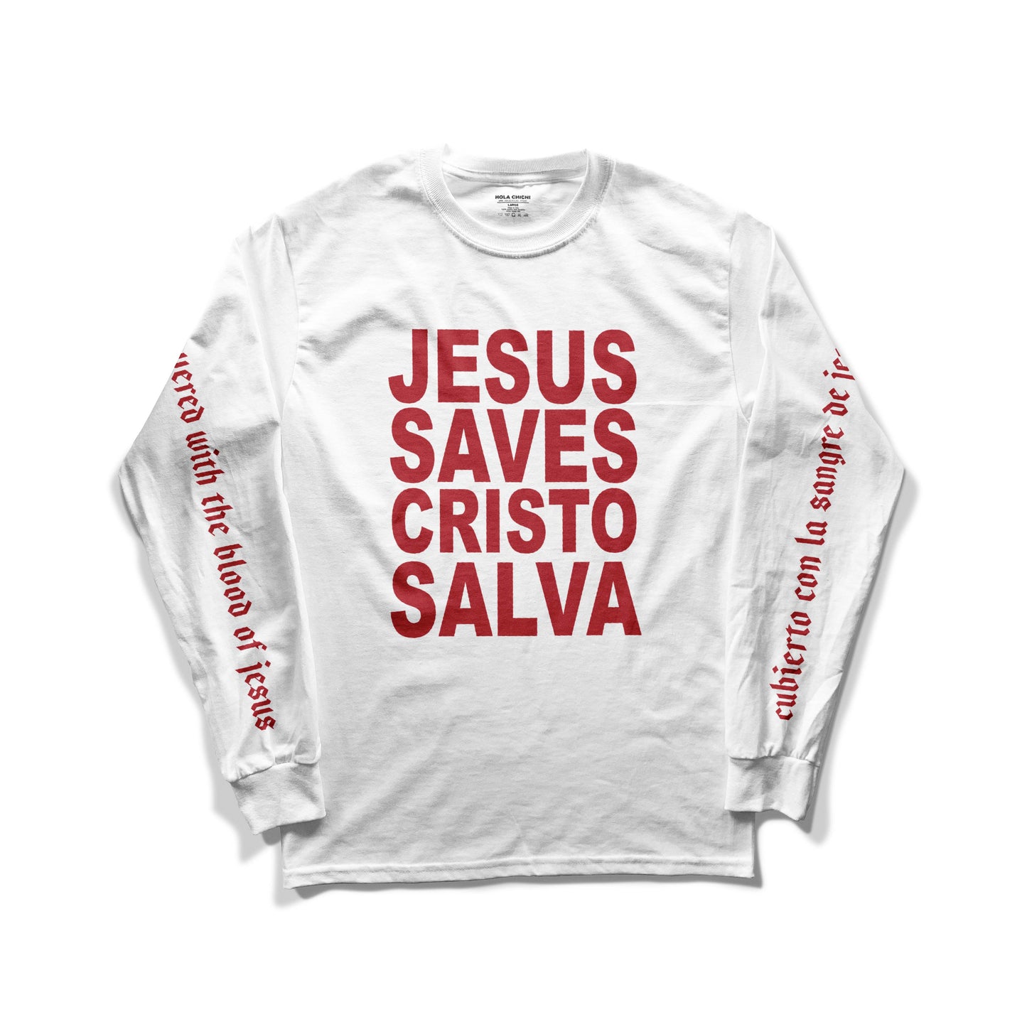 JSCS Campaign Long Sleeve — White & Red