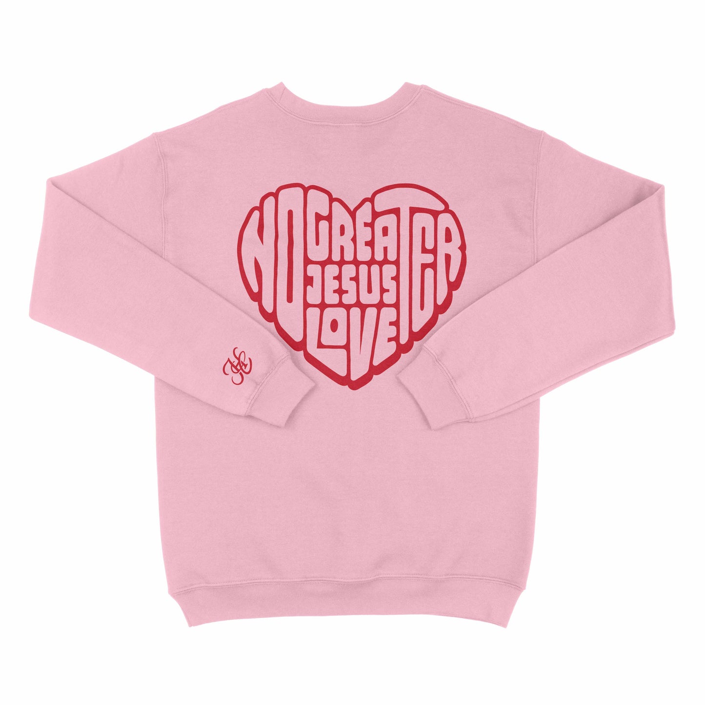 No Greater Love Crewneck - Light Pink