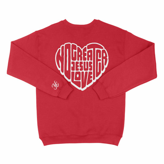 No Greater Love Crewneck - Red