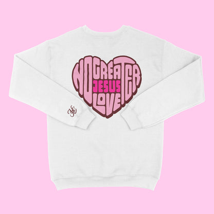 No Greater Love Crewneck - White